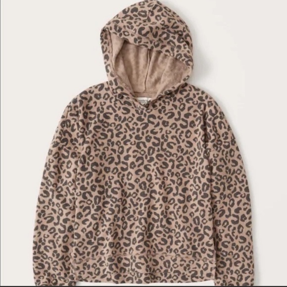 Abercrombie Cozy Leopard Hoodie - Picture 1 of 1